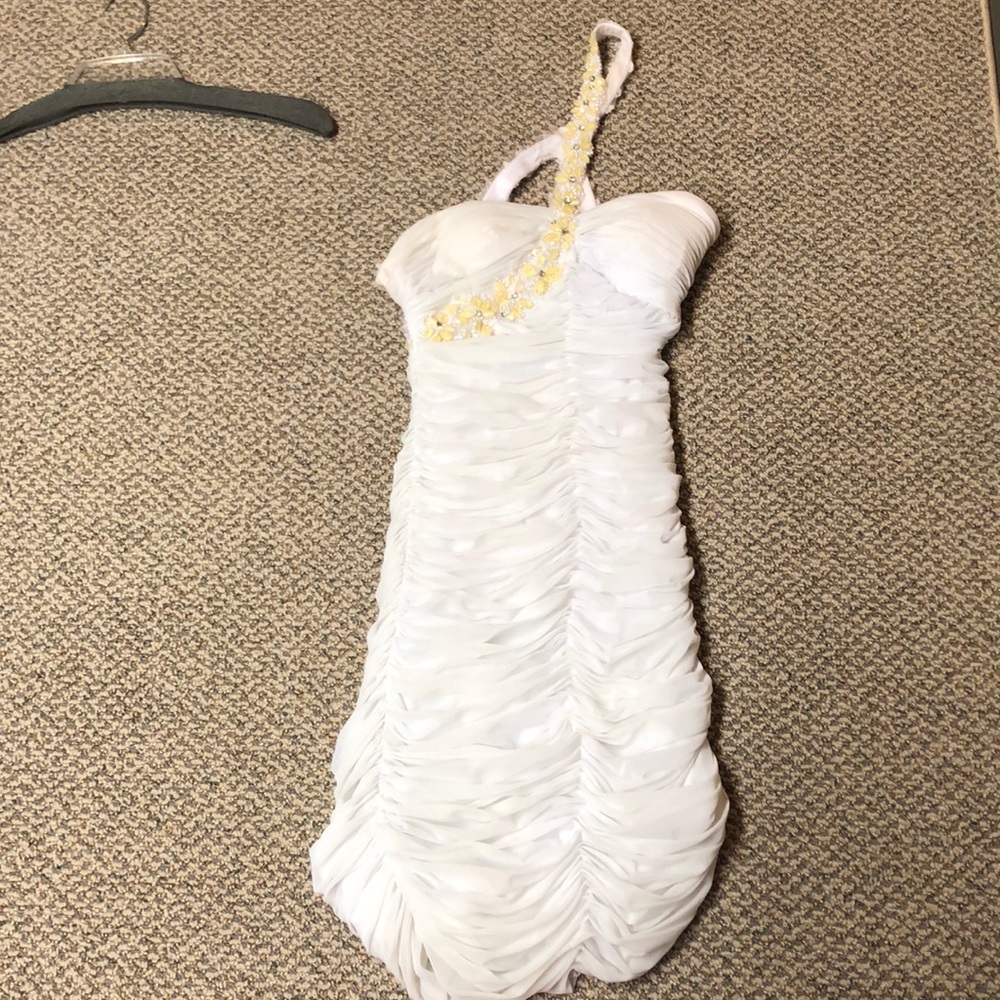 La Femme one shoulder dress